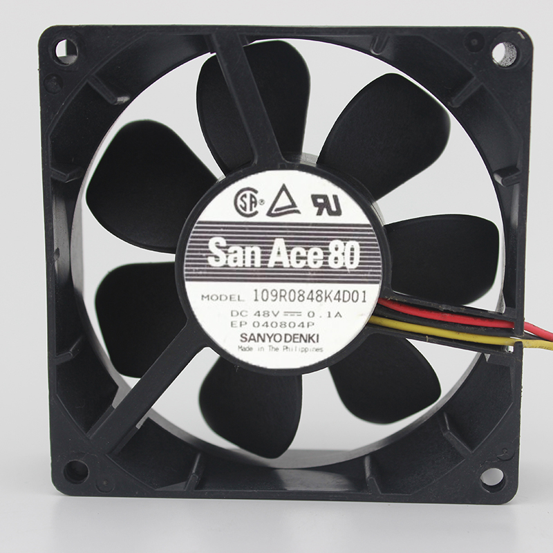 Sanyo 109R0848K4D01 48V 0.1A 8CM cooling fan
