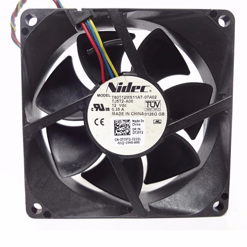 NIDEC T80T12MS11A7 -07A02 DC12V 0.35A PWM Axial Cooling Fan