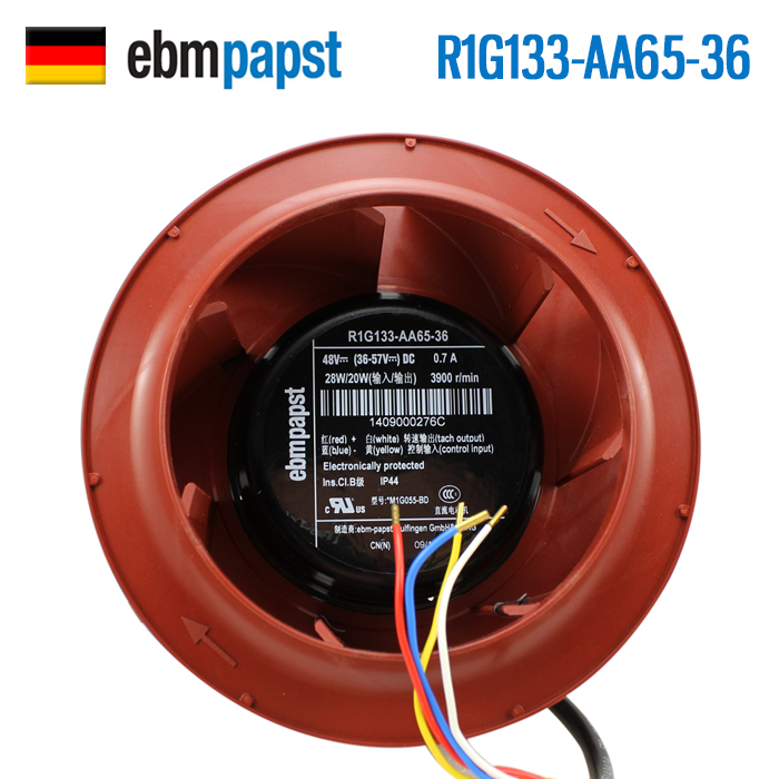 ebmpapst R1G133-AA65-36 48V 0.7A control speed cooling fan