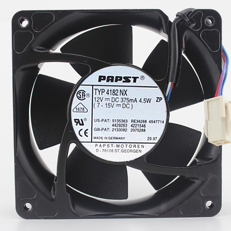 Ebmpapst TYP 4182NX 12V 4.5W aluminum frame server inverter cooling fan