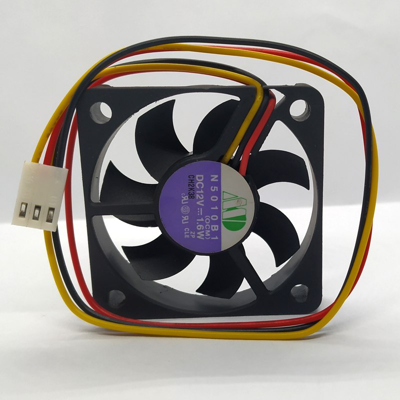 RUILIAN SCIENCE RDH6015B1 DC12V 0.17A 2 wire double ball cooling fan