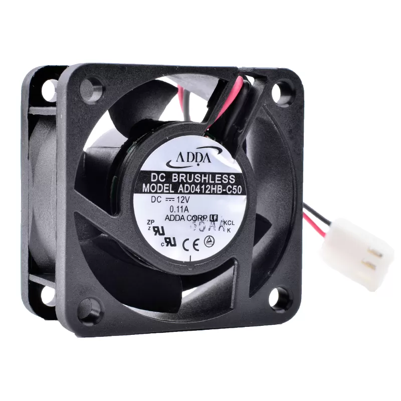 thumbnail image 2 of ADDA AD0412HB-C52 4020 40mm DC12V 0.15A 3-Wire Dual Ball Bearing CPU Cooler Fan With Heatsink 2 of 3