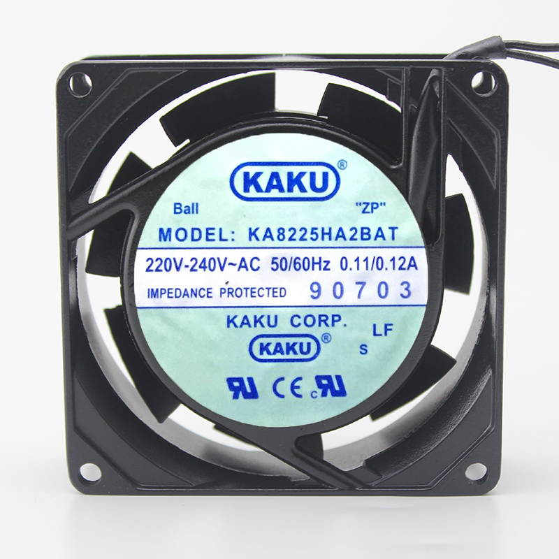 KAKU KA8225HA2BAT AC 220V 0.15A / 0.18A 8CM Cooling fan