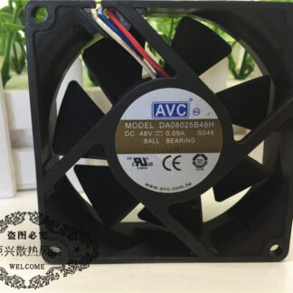 AVC DA08025B48H 48V 0.09A Double ball server cooling fan