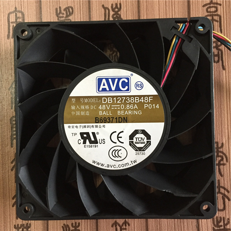 AVC DB12738B48F-P014 48V 0.86A 12.7cm PWM cooling fan
