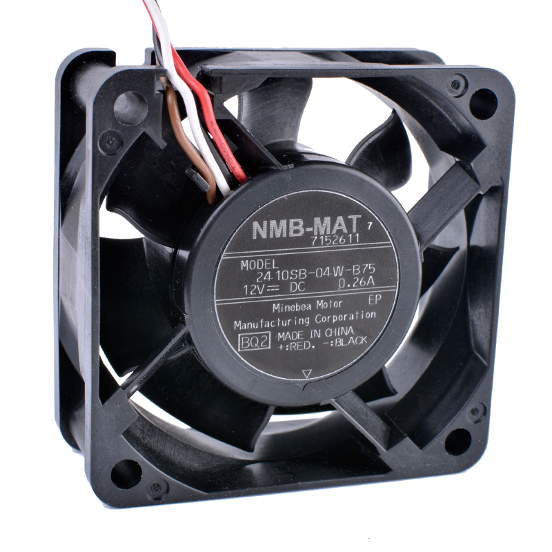 NMB 2410SB-04W-B75 DC12V 0.26A 4wire double ball bearing fan