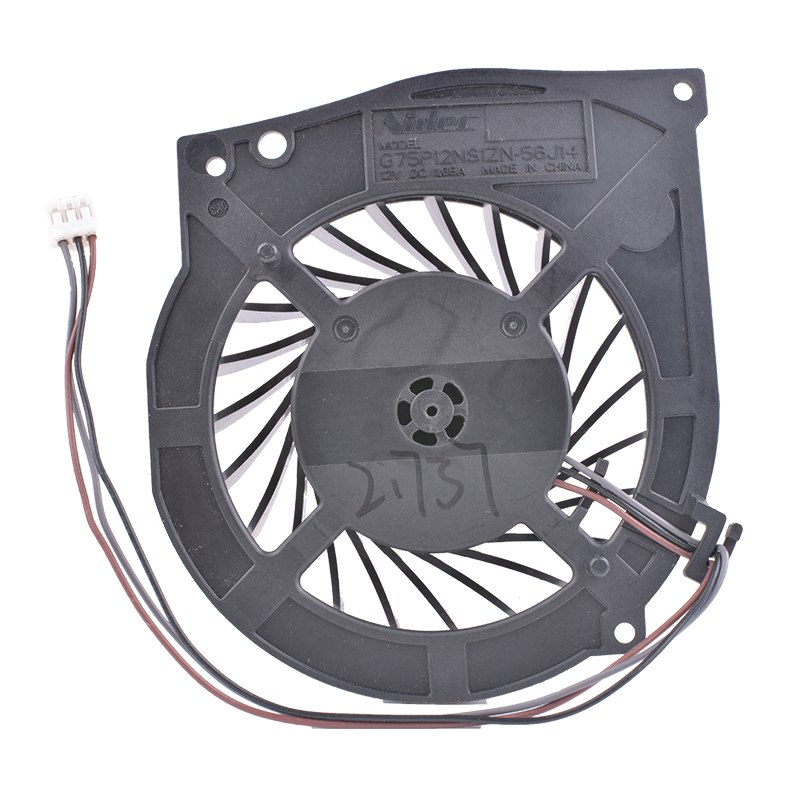 Nidec G75P12NS1ZN-56J14 12V DC 1.65A Centrifugal turbine fan