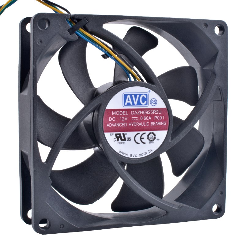 AVC DAZH0925R2U 12V 0.60A 4pin PWM high volume air cooling fan
