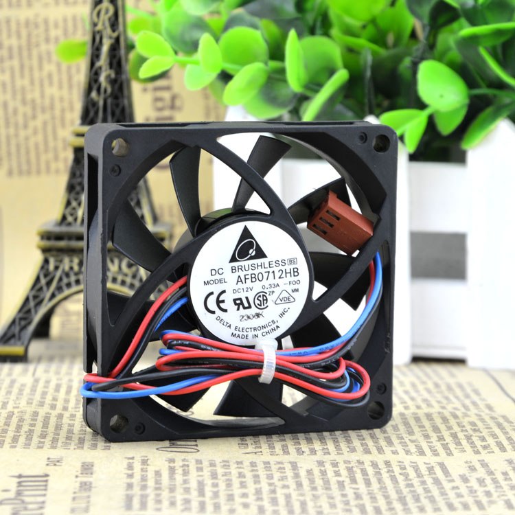 EVERFLOW R124010BM 12V 0.12A 4-wire double ball bearing silent cooling fan