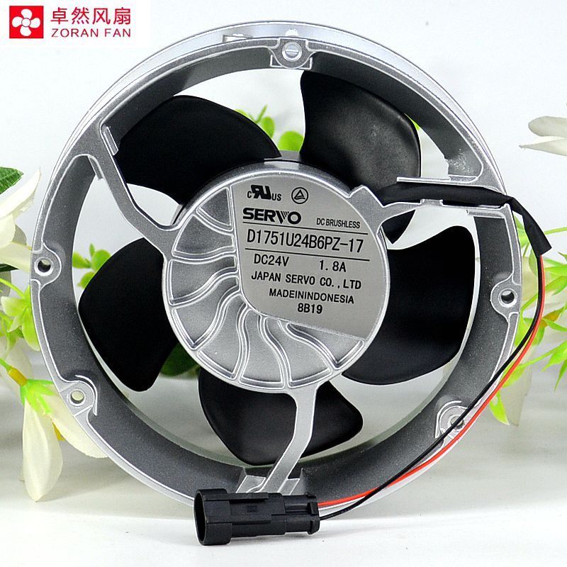 SERVO D1751U24B6PZ-17 DC24V 1.8A Inverter Axial Fan