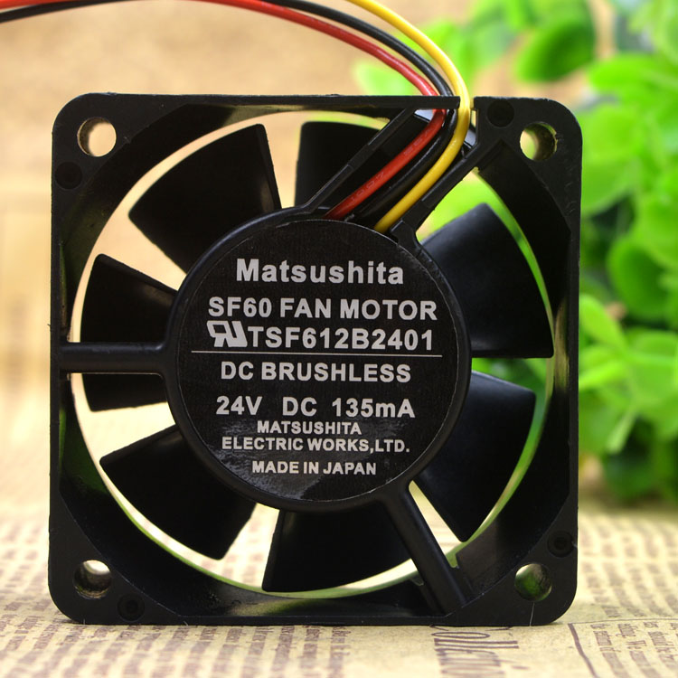 Matsushita TSF612B2401 DC24V 90mA 3-wire cooling fan