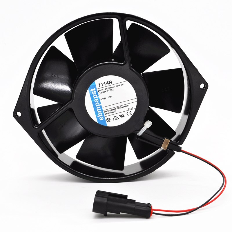 Ebm Papst R2S175-AB56-56 AC 230V 0.29~0.33A 51~53W 175x175mm Server Round Cooling Fan