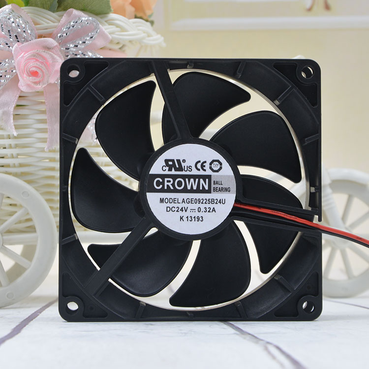 CROWN AGE09225B24U 24V 0.32A 9cm ball bearing fan
